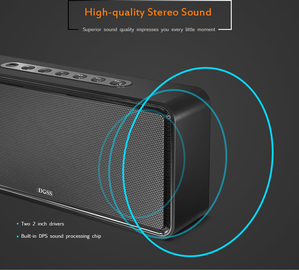 DOSS DS - 1685 Portable Wireless Bluetooth Soundbar Speaker Subwoofer Sound 