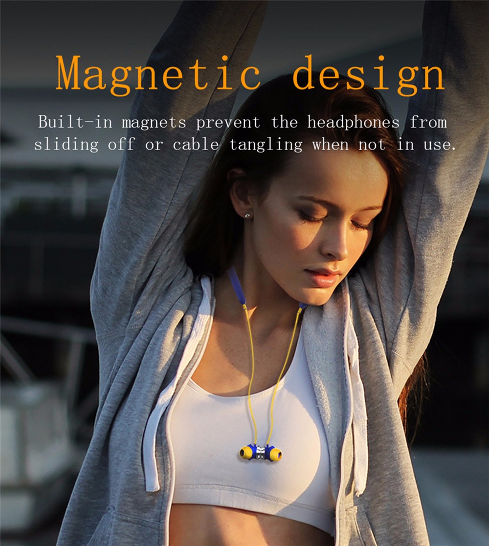 Bluedio TN Active Noise Cancelling Magnetic Earbuds HiFi Bluetooth Earphone with Dual Microphone