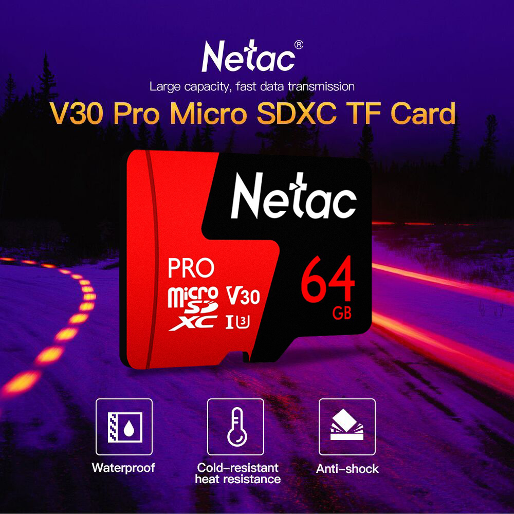 Netac P500 PRO TF Card 98MB/s 30MB/s 64GB