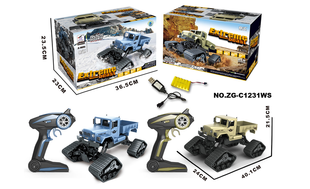 ZG - C1231WS 1/12 RC Truck Snow Beach Crawler 2.4G Car RTR ZG - C1231WS 1/12 RC Truck Snow Beach Crawler 2.4G Car RTR
