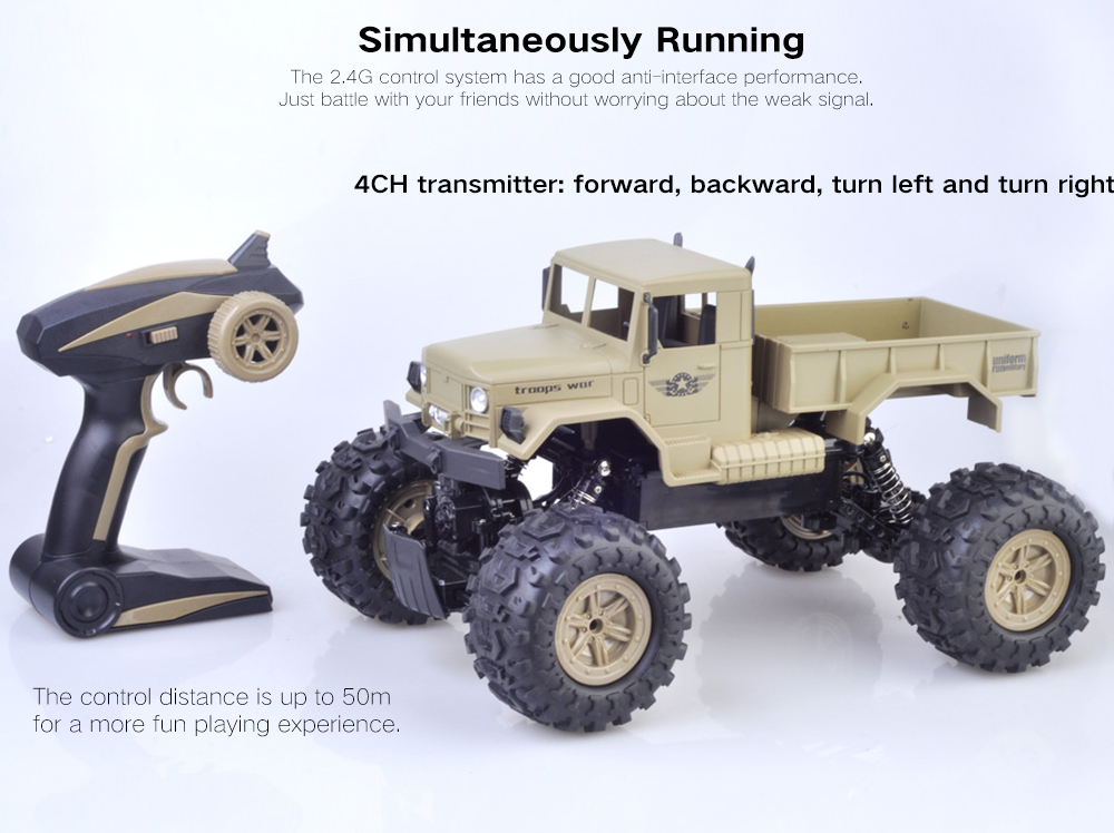 ZG - C1231W 1/12 Waterproof RC Crawler Desert Truck Car RTR ZG - C1231W 1/12 Waterproof RC Crawler Desert Truck Car RTR