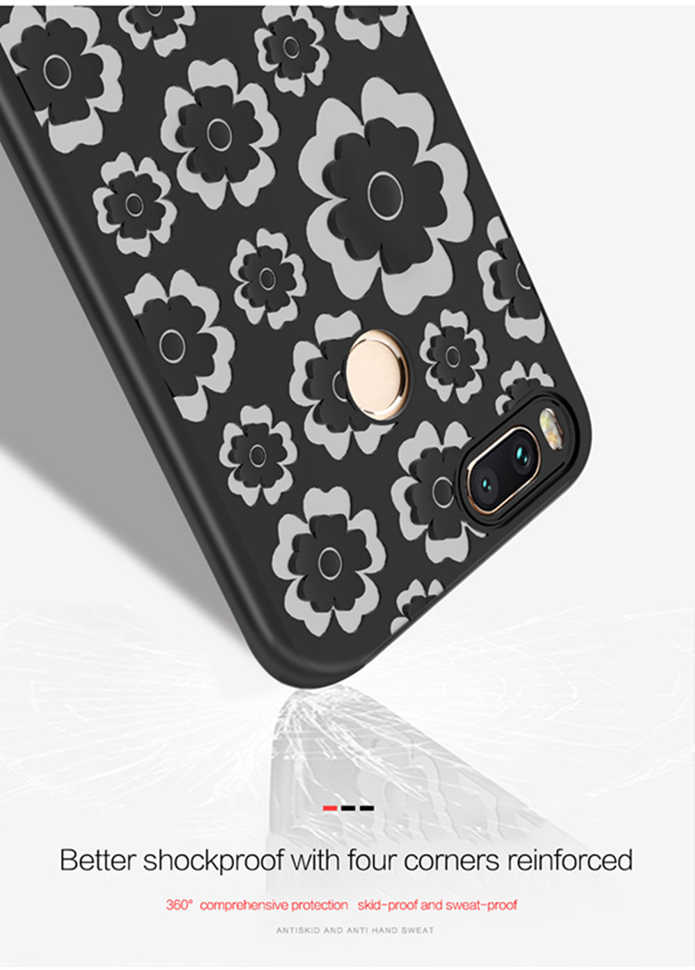 Anti-fingerprint Phone Case for Xiaomi Mi A1 / Mi 5X Anti-fingerprint Phone Case for Xiaomi Mi A1 / Mi 5X