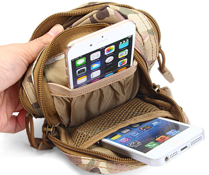 X2 Outdoor Mobile Phone Pocket Waist Bag Sundries Pack Hiking Cycling Supplies
