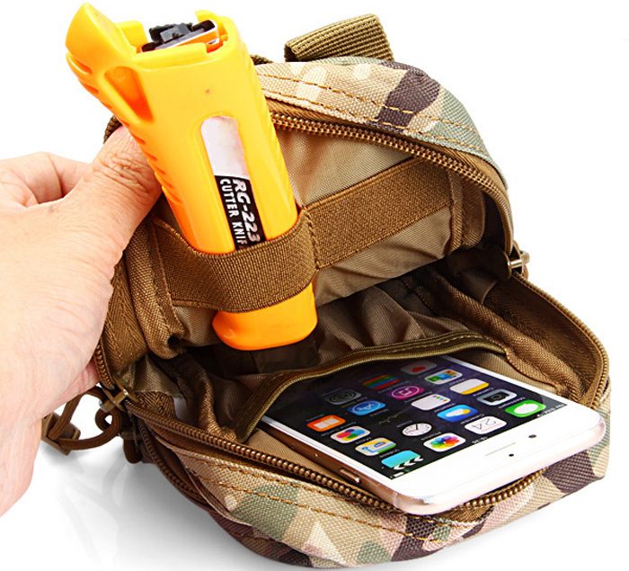 X2 Outdoor Mobile Phone Pocket Waist Bag Sundries Pack Hiking Cycling Supplies