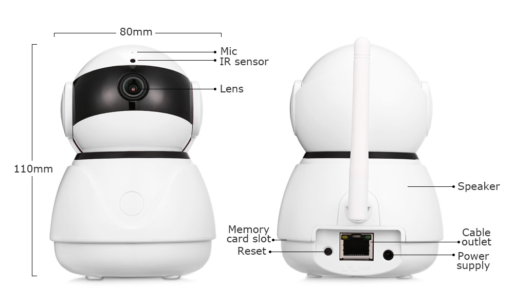 C8 1080P HD WiFi Indoor Home Security IP Camera for Baby / Elder / Pet C8 1080P HD WiFi Indoor Home Security IP Camera for Baby / Elder / Pet