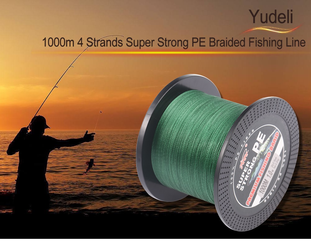 Yudeli 1000m 4 Strands Super Strong PE Braided Fishing Line