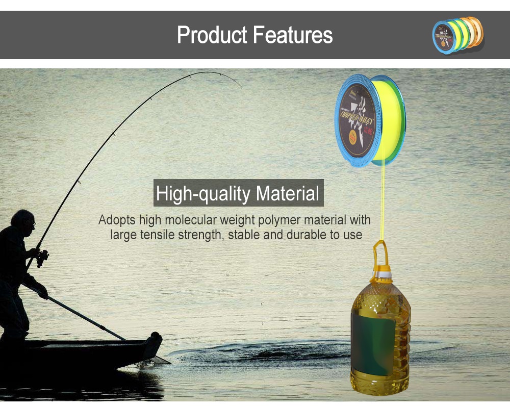 Yudeli 150m Fishing Line Wear-resisting Wire