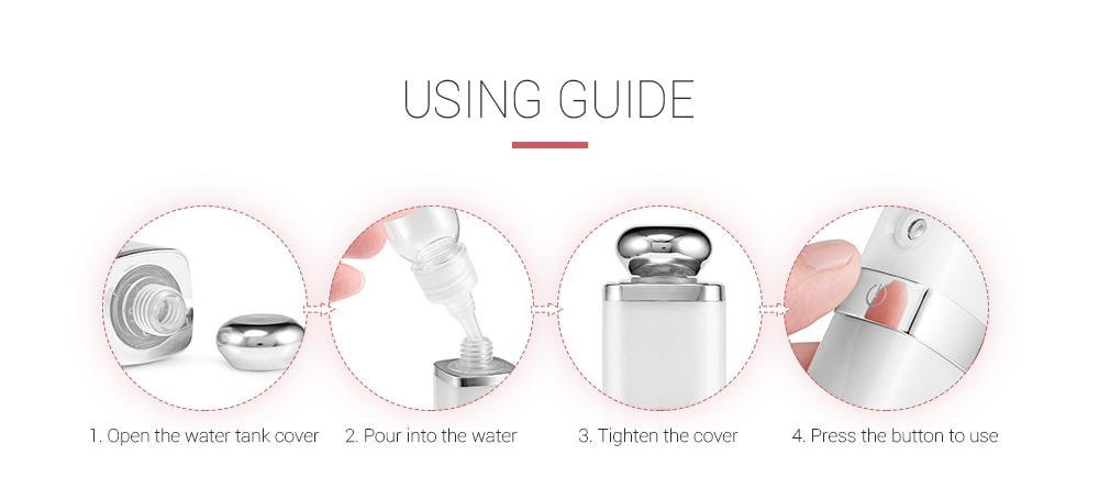 Portable Facial Mist Sprayer Machine for Face Skin Care Home Office Travel Portable Facial Mist Sprayer Machine for Face Skin Care Home Office Travel