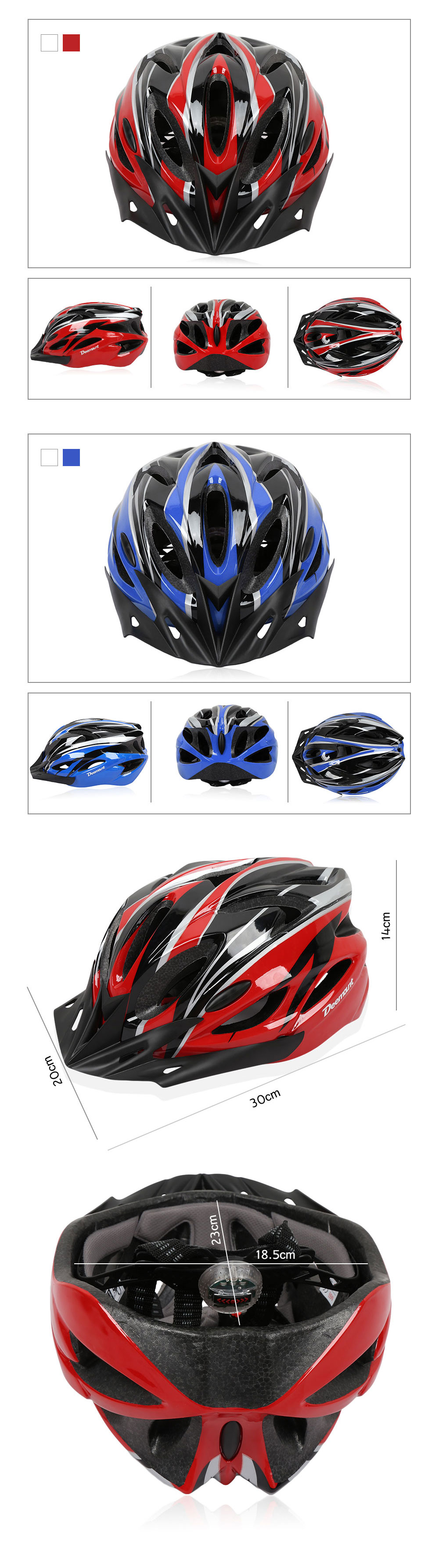 Deemount Cycling Helmet All-round Protection EPS Back Taillight Riding Device Deemount Cycling Helmet All-round Protection EPS Back Taillight Riding Device