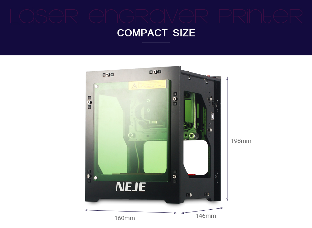 NEJE DK - 8 - KZ 1000mW High Power Laser Engraver Printer Cutter Machine