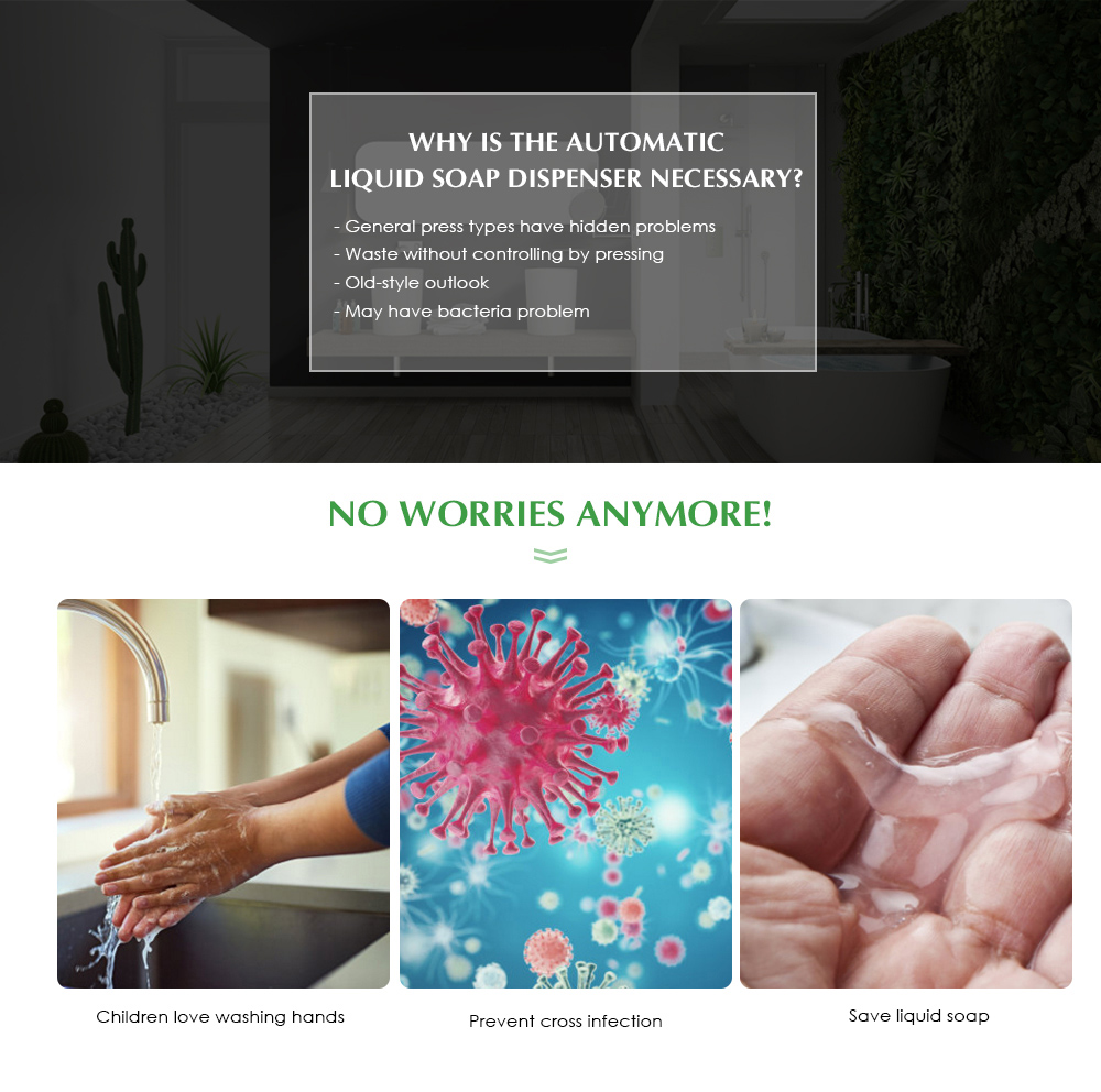Automatic Liquid Soap Dispenser Sensor Container Hand Washing Tool Automatic Liquid Soap Dispenser Sensor Container Hand Washing Tool
