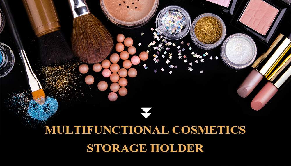 Multifunctional Cosmetics Makeup 3-layer Rotatable Storage Box Holder Multifunctional Cosmetics Makeup 3-layer Rotatable Storage Box Holder