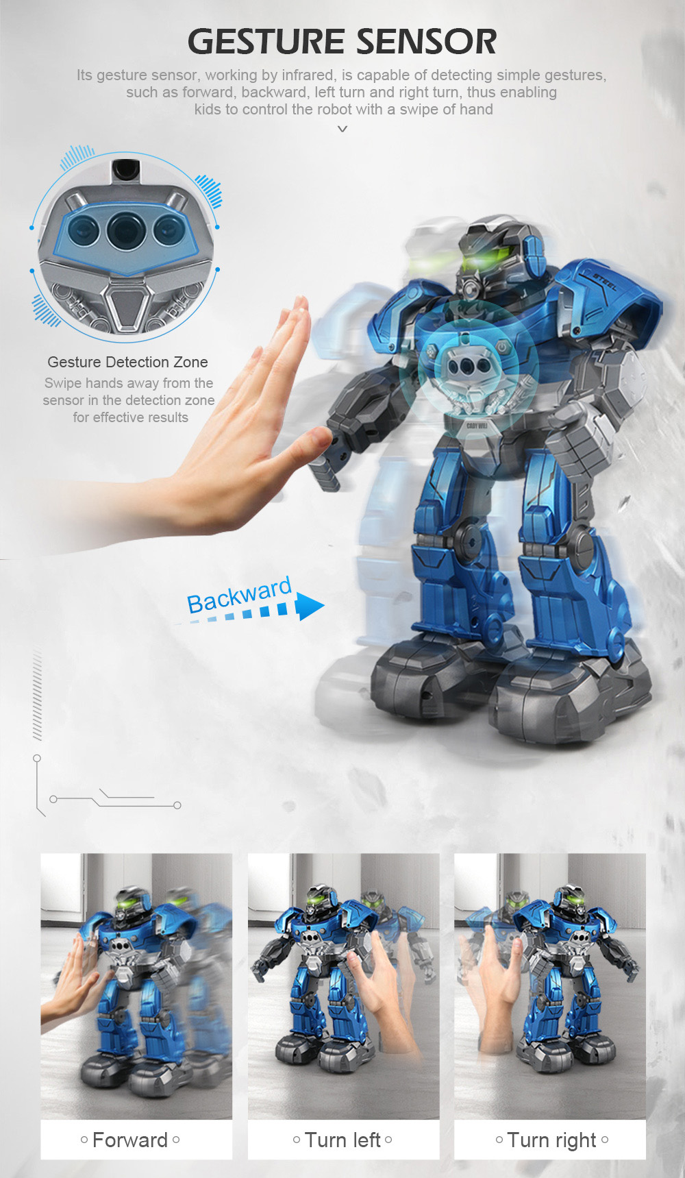 JJRC R5 RC Robot Auto Follow Smartwatch Control Sing Dance Intelligent Programming JJRC R5 RC Robot Auto Follow Smartwatch Control Sing Dance Intelligent Programming