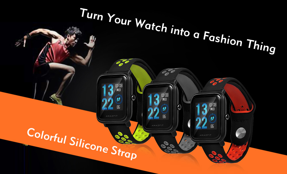 20mm Silicone Wrist Watch Band Strap for HUAMI Amazfit Youth Ed. 20mm Silicone Wrist Watch Band Strap for HUAMI Amazfit Youth Ed.