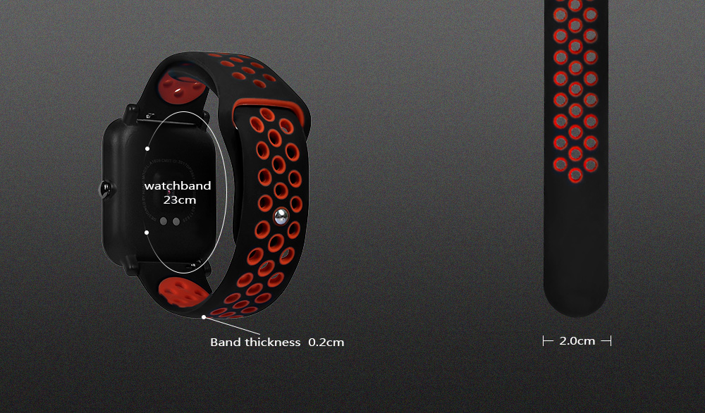 20mm Silicone Wrist Watch Band Strap for HUAMI Amazfit Youth Ed. 20mm Silicone Wrist Watch Band Strap for HUAMI Amazfit Youth Ed.