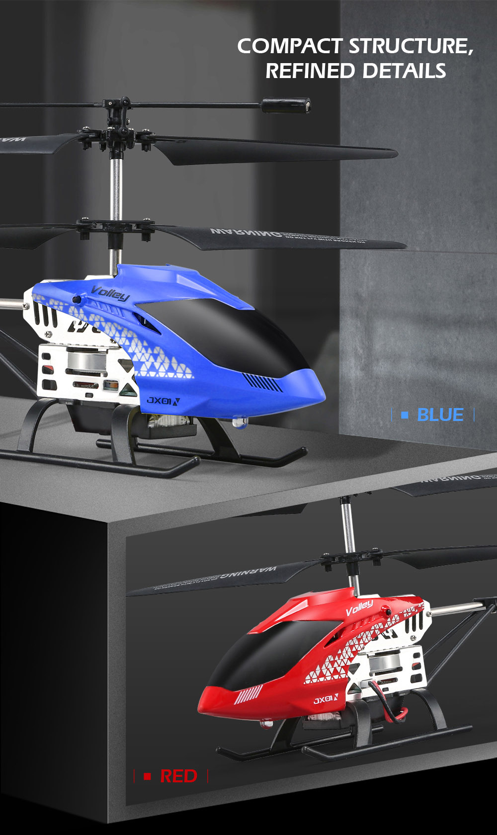 JJRC JX01 RC Helicopter Barometer Altitude Hold Strong Power Aluminum Alloy Construction JJRC JX01 RC Helicopter Barometer Altitude Hold Strong Power Aluminum Alloy Construction