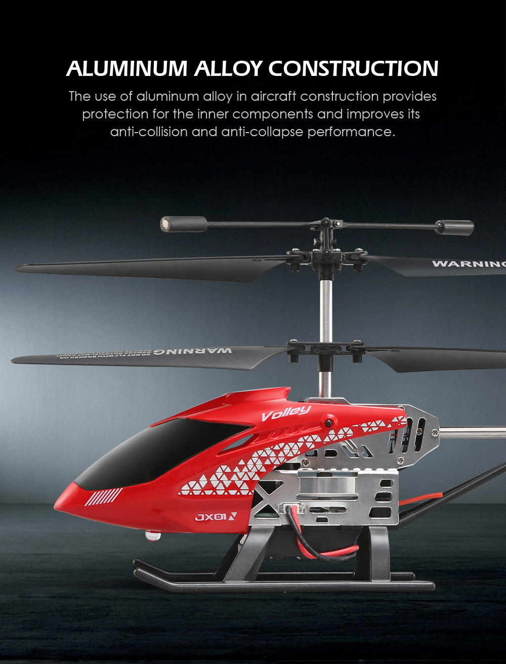 JJRC JX01 RC Helicopter Barometer Altitude Hold Strong Power Aluminum Alloy Construction JJRC JX01 RC Helicopter Barometer Altitude Hold Strong Power Aluminum Alloy Construction