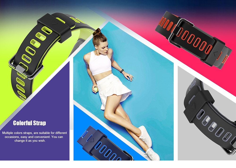 NO.1 F4 Colorful Sports Smart Bracelet IP68 Waterproof Heart Rate / Sleep / Blood Pressure / Blood Oxygen Monitor NO.1 F4 Colorful Sports Smart Bracelet IP68 Waterproof Heart Rate / Sleep / Blood Pressure / Blood Oxygen Monitor