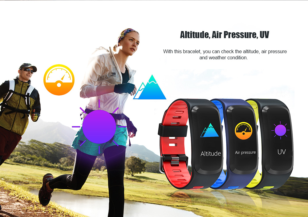 NO.1 F4 Colorful Sports Smart Bracelet IP68 Waterproof Heart Rate / Sleep / Blood Pressure / Blood Oxygen Monitor NO.1 F4 Colorful Sports Smart Bracelet IP68 Waterproof Heart Rate / Sleep / Blood Pressure / Blood Oxygen Monitor