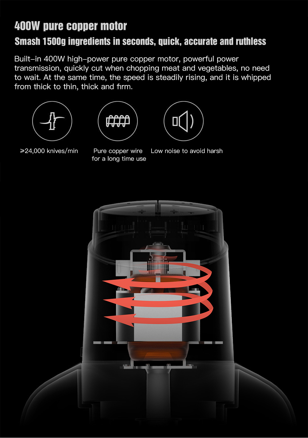 Deerma DEM - JR01 Stainless Steel Meat Grinder Chopper from Xiaomi Youpin Deerma DEM - JR01 Stainless Steel Meat Grinder Chopper from Xiaomi Youpin