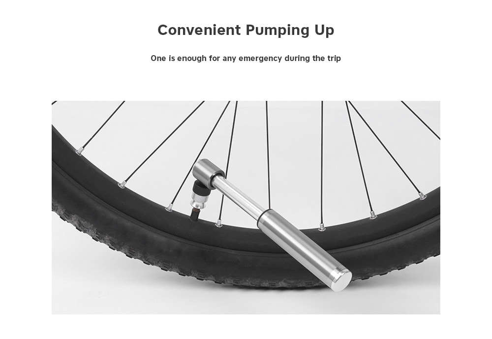 Wheelup HQ56 Mini Potable Bicycle Pump Cycling Hand Air Pumping Ball Tire Inflator Wheelup HQ56 Mini Potable Bicycle Pump Cycling Hand Air Pumping Ball Tire Inflator