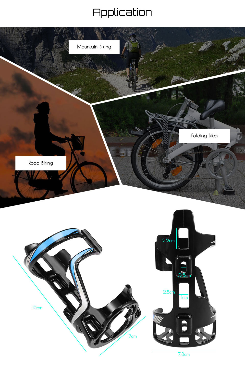 Drink Water Cup Holder Bottle Cage for Outdoor Cycling Road Mountain Bike Drink Water Cup Holder Bottle Cage for Outdoor Cycling Road Mountain Bike