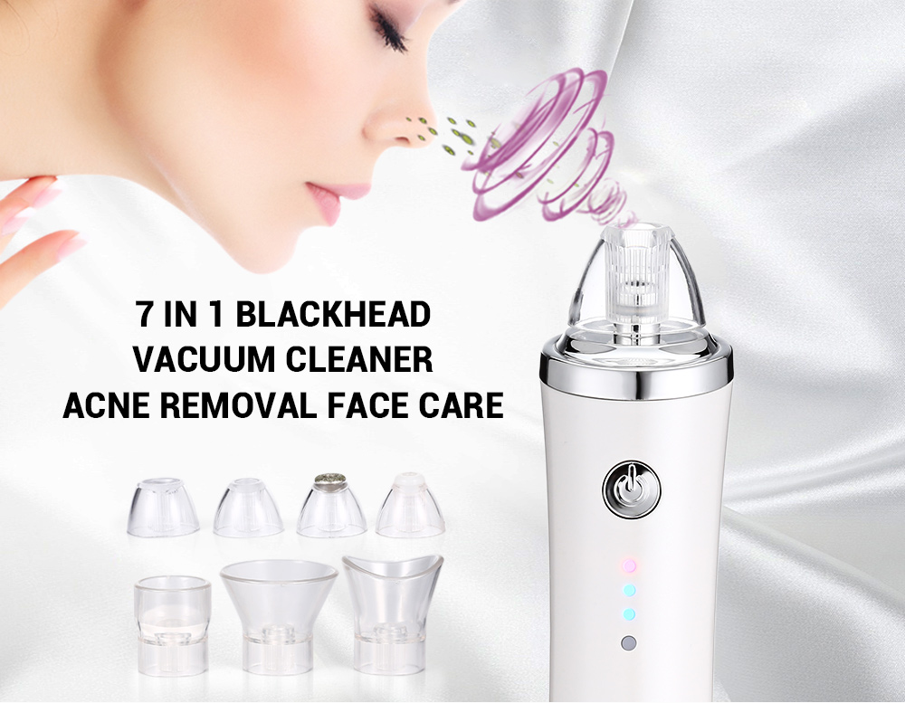 Kemei KM - 1871 7 in 1 Blackhead Vacuum Cleaner Beauty Suction Acne Removal Face Care Kemei KM - 1871 7 in 1 Blackhead Vacuum Cleaner Beauty Suction Acne Removal Face Care