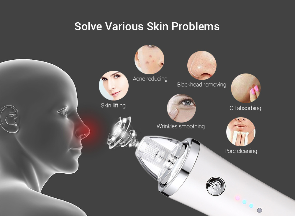 Kemei KM - 1871 7 in 1 Blackhead Vacuum Cleaner Beauty Suction Acne Removal Face Care Kemei KM - 1871 7 in 1 Blackhead Vacuum Cleaner Beauty Suction Acne Removal Face Care