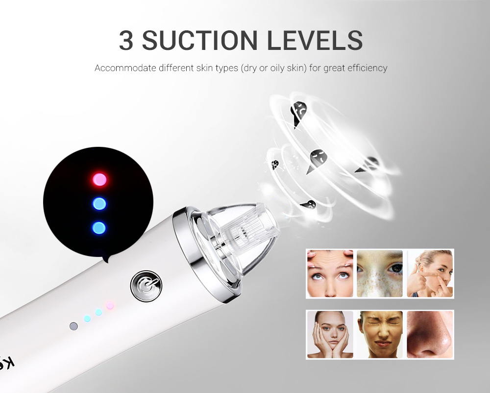 Kemei KM - 1871 7 in 1 Blackhead Vacuum Cleaner Beauty Suction Acne Removal Face Care Kemei KM - 1871 7 in 1 Blackhead Vacuum Cleaner Beauty Suction Acne Removal Face Care