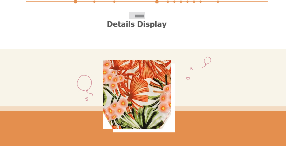 Women Sexy Floral Print Tied Strap Backless Two-piece Swimwear Bikini Set 