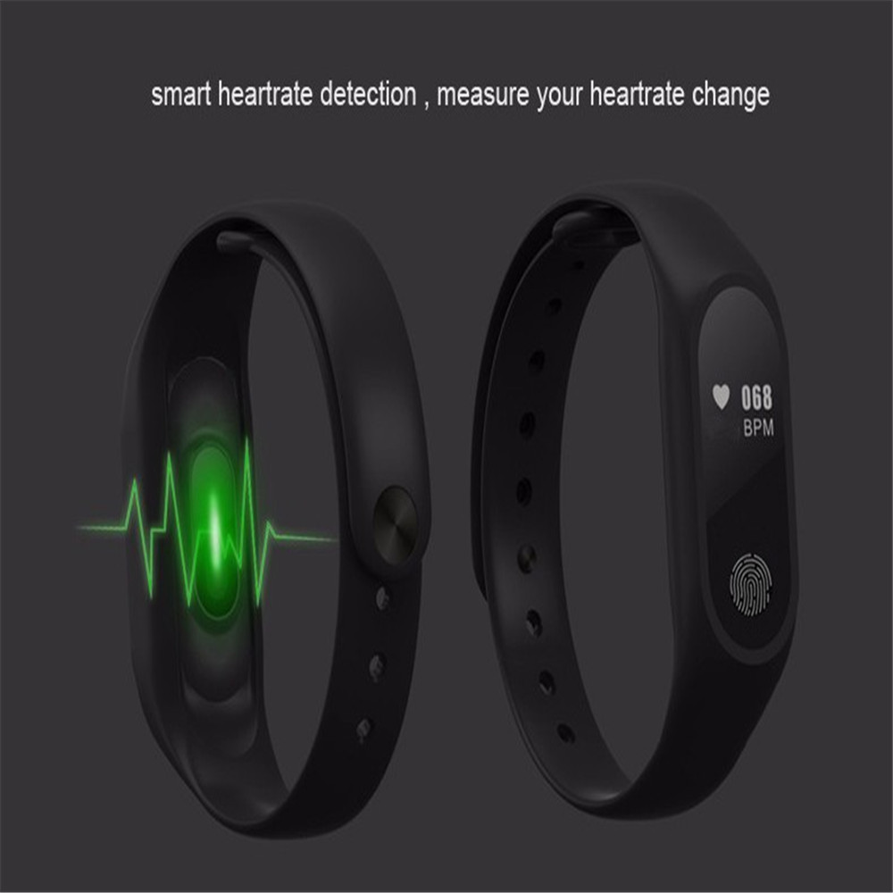 M2 Waterproof Fitness Smart Bracelet Heart Rate Monitor for iPhone Android M2 Waterproof Fitness Smart Bracelet Heart Rate Monitor for iPhone Android