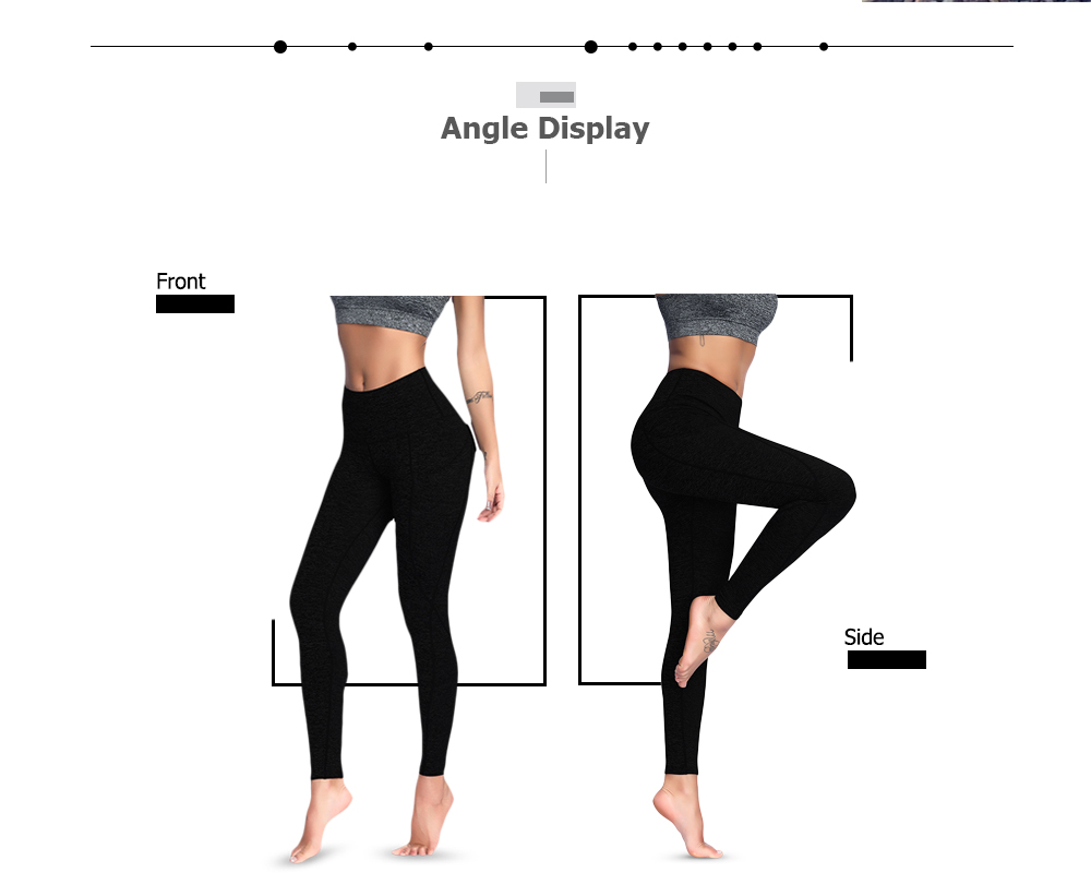 High Waist Skinny Solid Color Elastic Women Yoga Pants High Waist Skinny Solid Color Elastic Women Yoga Pants