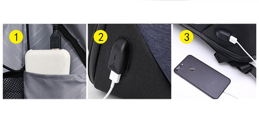 Anti-theft Business Backpack with USB Charging Port Anti-theft Business Backpack with USB Charging Port