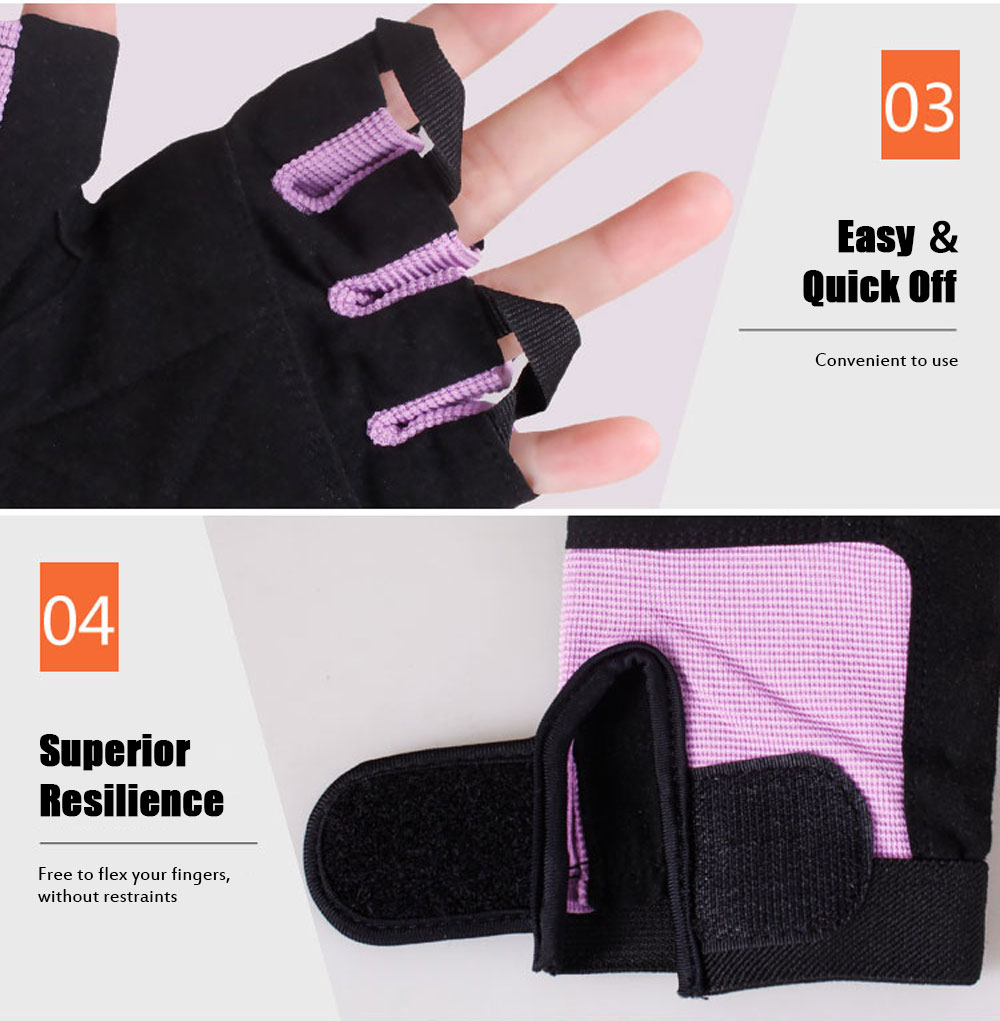 POVIT P - 8344 Half Finger Fitness Gloves Biking Weight Training Workout POVIT P - 8344 Half Finger Fitness Gloves Biking Weight Training Workout