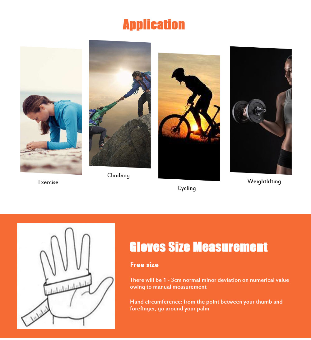 POVIT P - 8365 Half Finger Fitness Gloves Biking Weight Training Workout POVIT P - 8365 Half Finger Fitness Gloves Biking Weight Training Workout