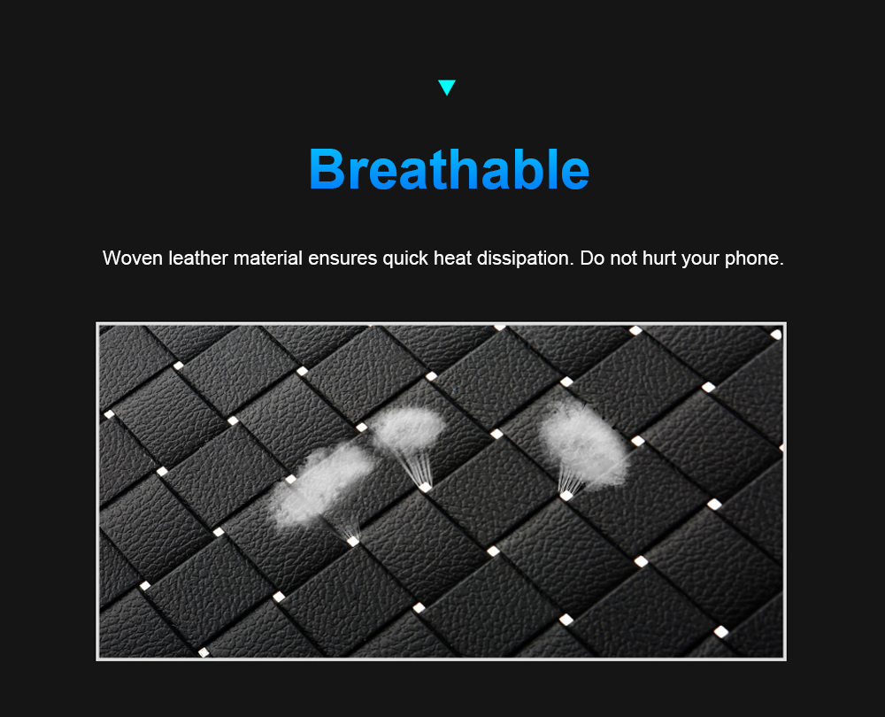 Baseus BSWC - P13 Fast Wireless Charger Woven Leather Charging Pad 10W Baseus BSWC - P13 Fast Wireless Charger Woven Leather Charging Pad 10W