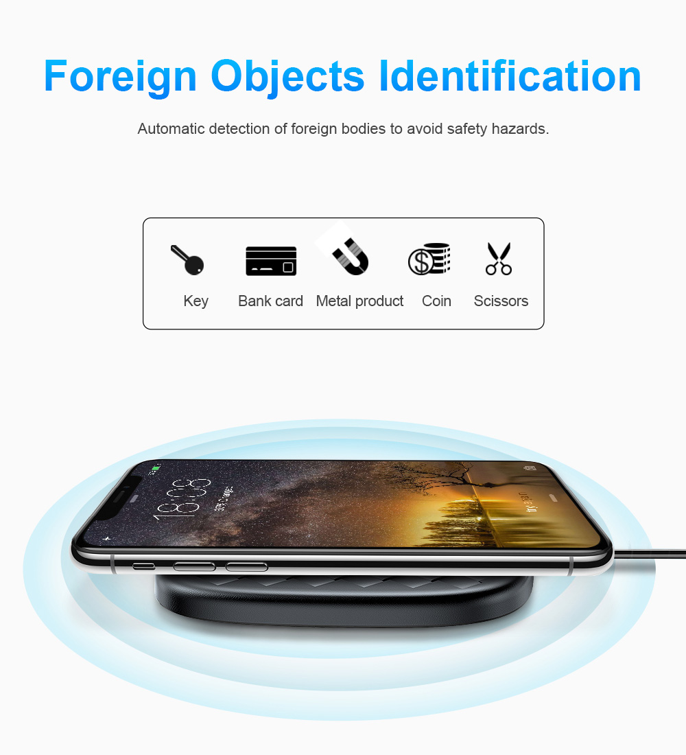 Baseus BSWC - P13 Fast Wireless Charger Woven Leather Charging Pad 10W Baseus BSWC - P13 Fast Wireless Charger Woven Leather Charging Pad 10W