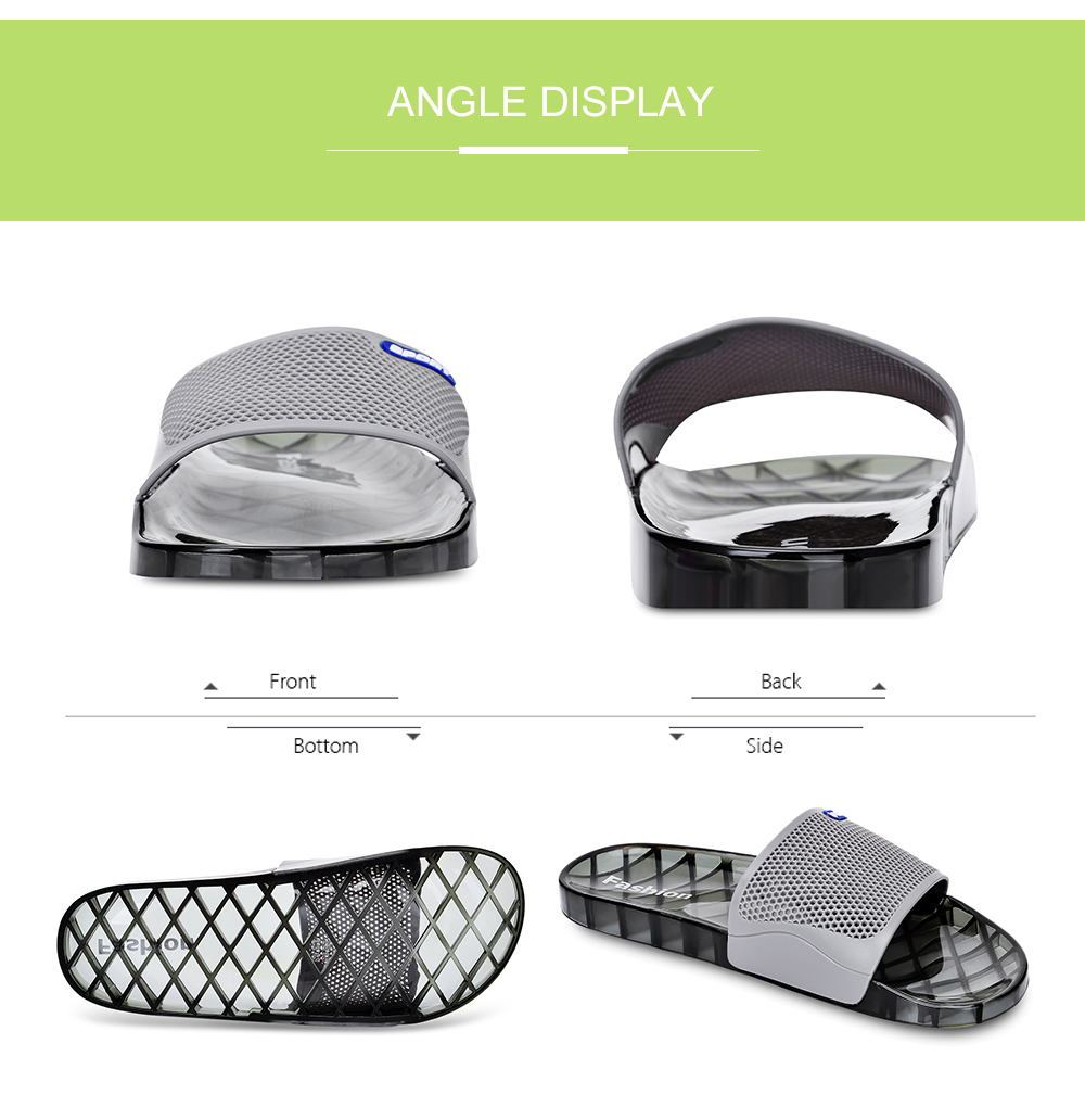 Men Casual Non-slip Open Toe Bath Shower Slippers Soft Flat Slide House Sandals Men Casual Non-slip Open Toe Bath Shower Slippers Soft Flat Slide House Sandals