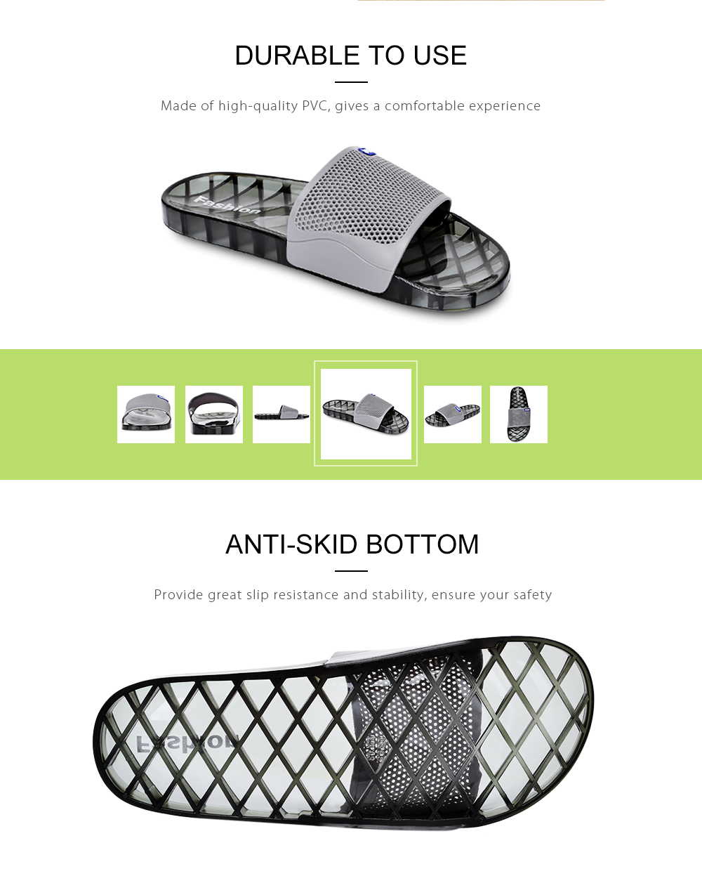 Men Casual Non-slip Open Toe Bath Shower Slippers Soft Flat Slide House Sandals Men Casual Non-slip Open Toe Bath Shower Slippers Soft Flat Slide House Sandals
