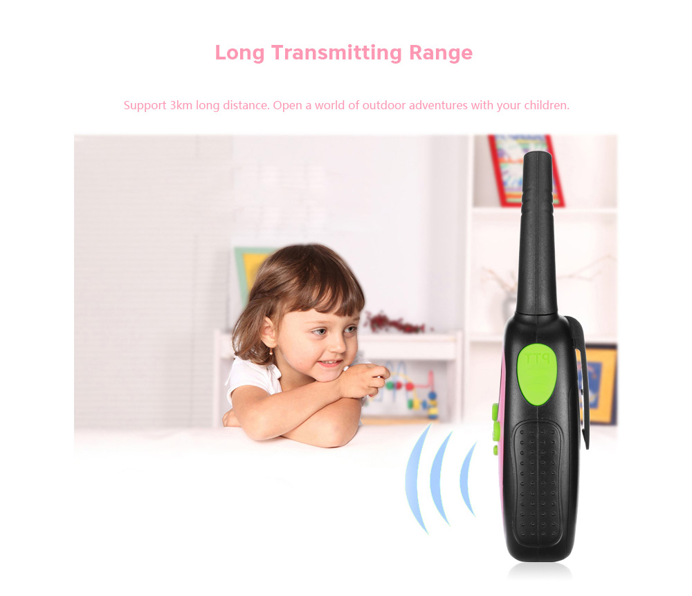 2pcs XF - 508 Children Walkie Talkies 2-way Radio 22 Channels 3KM Range Belt Clip 2pcs XF - 508 Children Walkie Talkies 2-way Radio 22 Channels 3KM Range Belt Clip