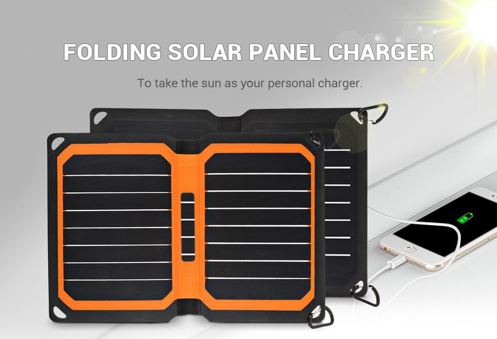 Portable 9W Folding Solar Panel Charger Water-resistant Mobile Power Bank Portable 9W Folding Solar Panel Charger Water-resistant Mobile Power Bank