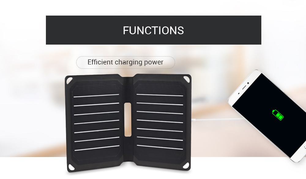 Portable 9W Folding Solar Panel Charger Water-resistant Mobile Power Bank Portable 9W Folding Solar Panel Charger Water-resistant Mobile Power Bank