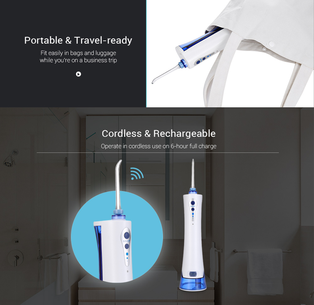 Portable Power Floss Dental Water Jet Tooth Cleaning Whitening Cleaner Travel Kit Portable Power Floss Dental Water Jet Tooth Cleaning Whitening Cleaner Travel Kit