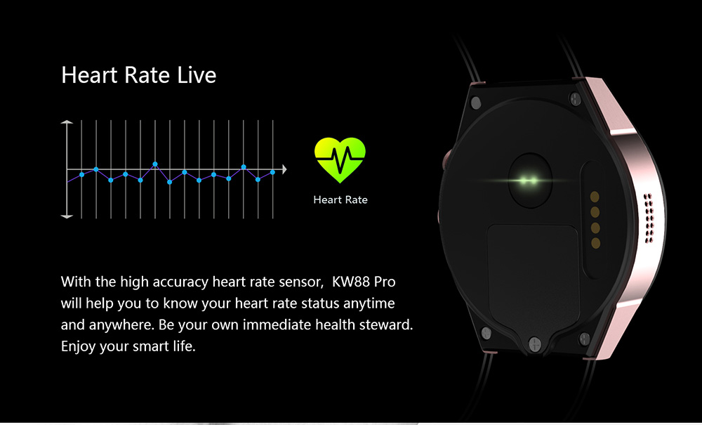KingWear KW88 Pro 3G Smartwatch Phone 1.39 inch Android 7.0 MTK6580 Quad Core 1.3GHz 1GB RAM 16GB ROM Sedentary Reminder Bluetooth 4.0 350mAh Built-in KingWear KW88 Pro 3G Smartwatch Phone 1.39 inch Android 7.0 MTK6580 Quad Core 1.3GHz 1GB RAM 16GB ROM Sedentary Reminder Bluetooth 4.0 350mAh Built-in