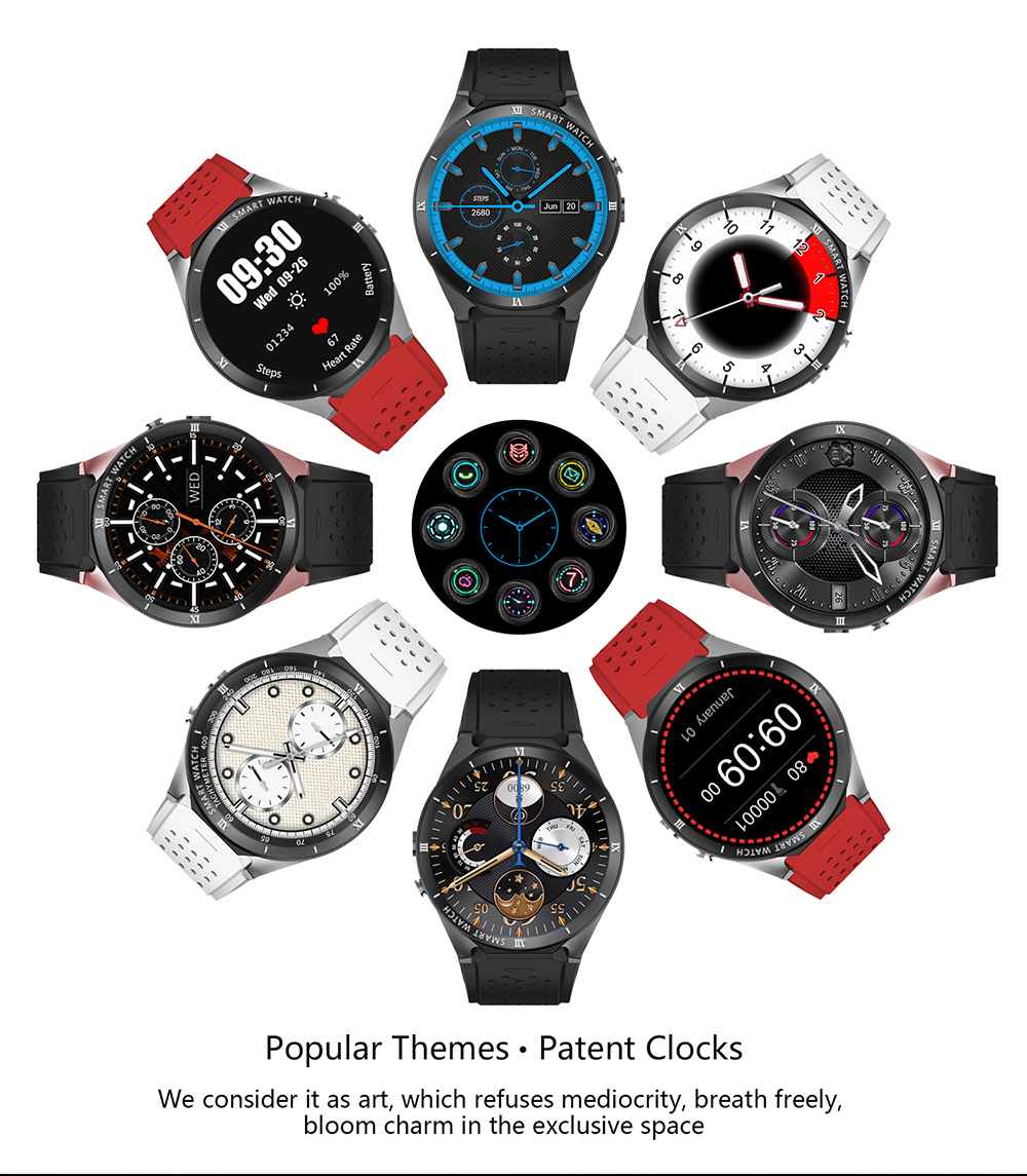 KingWear KW88 Pro 3G Smartwatch Phone 1.39 inch Android 7.0 MTK6580 Quad Core 1.3GHz 1GB RAM 16GB ROM Sedentary Reminder Bluetooth 4.0 350mAh Built-in KingWear KW88 Pro 3G Smartwatch Phone 1.39 inch Android 7.0 MTK6580 Quad Core 1.3GHz 1GB RAM 16GB ROM Sedentary Reminder Bluetooth 4.0 350mAh Built-in