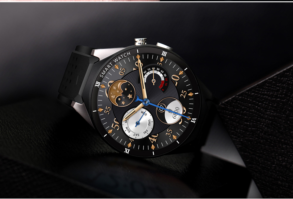 KingWear KW88 Pro 3G Smartwatch Phone 1.39 inch Android 7.0 MTK6580 Quad Core 1.3GHz 1GB RAM 16GB ROM Sedentary Reminder Bluetooth 4.0 350mAh Built-in KingWear KW88 Pro 3G Smartwatch Phone 1.39 inch Android 7.0 MTK6580 Quad Core 1.3GHz 1GB RAM 16GB ROM Sedentary Reminder Bluetooth 4.0 350mAh Built-in