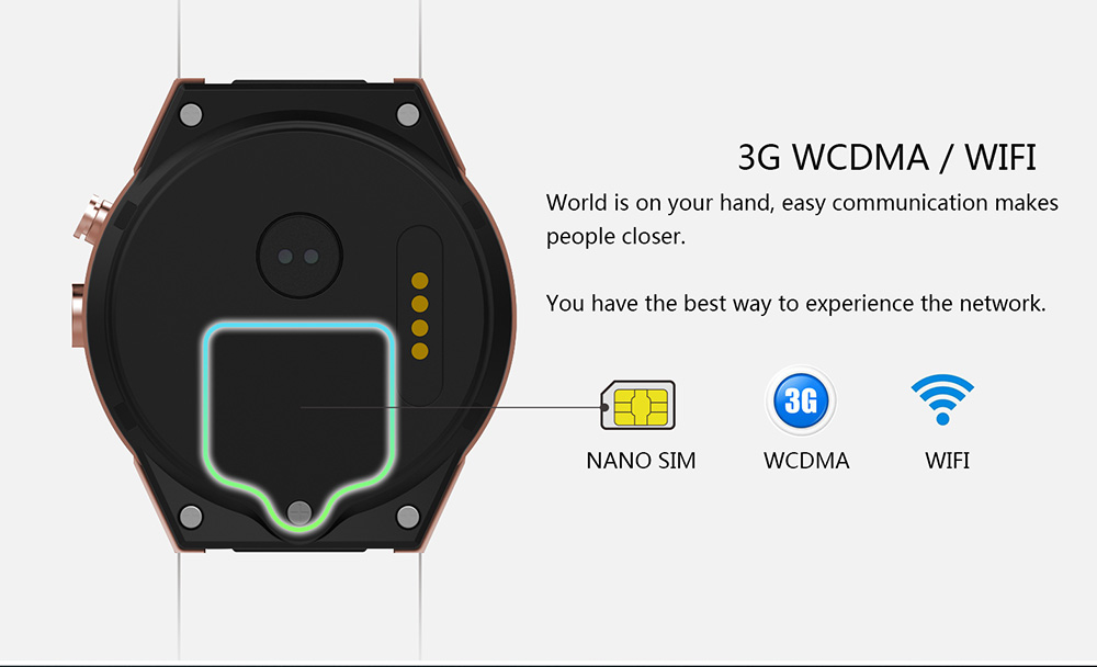 KingWear KW88 Pro 3G Smartwatch Phone 1.39 inch Android 7.0 MTK6580 Quad Core 1.3GHz 1GB RAM 16GB ROM Sedentary Reminder Bluetooth 4.0 350mAh Built-in KingWear KW88 Pro 3G Smartwatch Phone 1.39 inch Android 7.0 MTK6580 Quad Core 1.3GHz 1GB RAM 16GB ROM Sedentary Reminder Bluetooth 4.0 350mAh Built-in