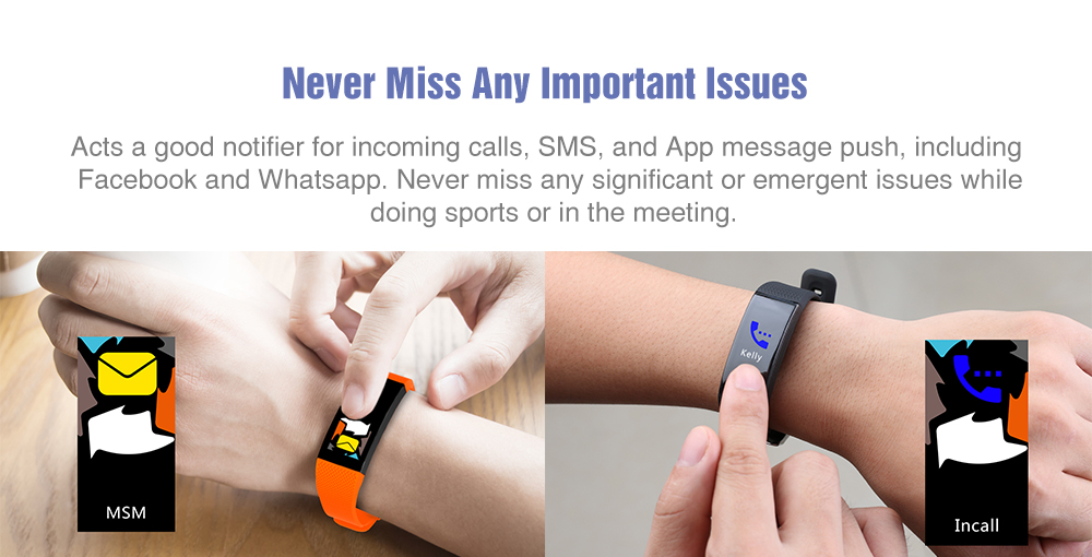 TenFifteen TF6 Smart Bracelet 0.96 inch Color Screen Heart Rate / Blood Pressure / Sleep Monitor Pedometer Sedentary Reminder Anti-lost TenFifteen TF6 Smart Bracelet 0.96 inch Color Screen Heart Rate / Blood Pressure / Sleep Monitor Pedometer Sedentary Reminder Anti-lost