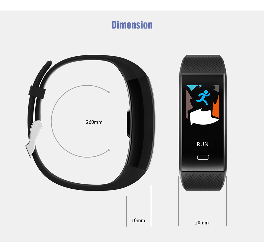 TenFifteen TF6 Smart Bracelet 0.96 inch Color Screen Heart Rate / Blood Pressure / Sleep Monitor Pedometer Sedentary Reminder Anti-lost TenFifteen TF6 Smart Bracelet 0.96 inch Color Screen Heart Rate / Blood Pressure / Sleep Monitor Pedometer Sedentary Reminder Anti-lost