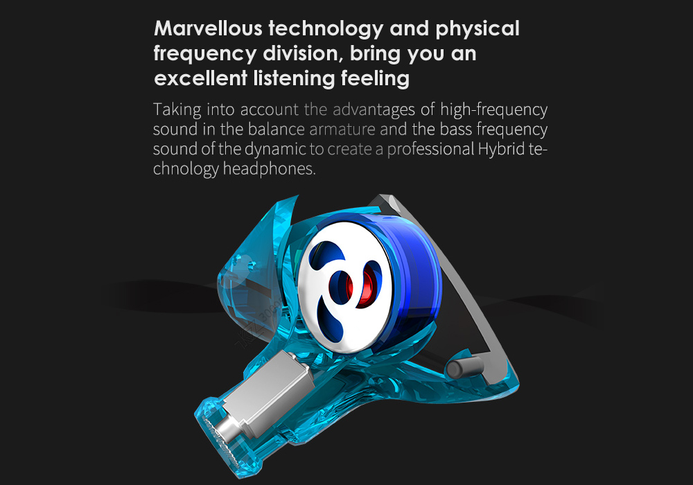 KZ KZ - ES3 In-ear Detachable HiFi Music Earphones with Hybrid Driver Units KZ KZ - ES3 In-ear Detachable HiFi Music Earphones with Hybrid Driver Units